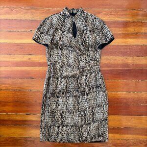 Qipao/Cheongsam Style Dress Vintage 90s David Warren Made in USA 6P